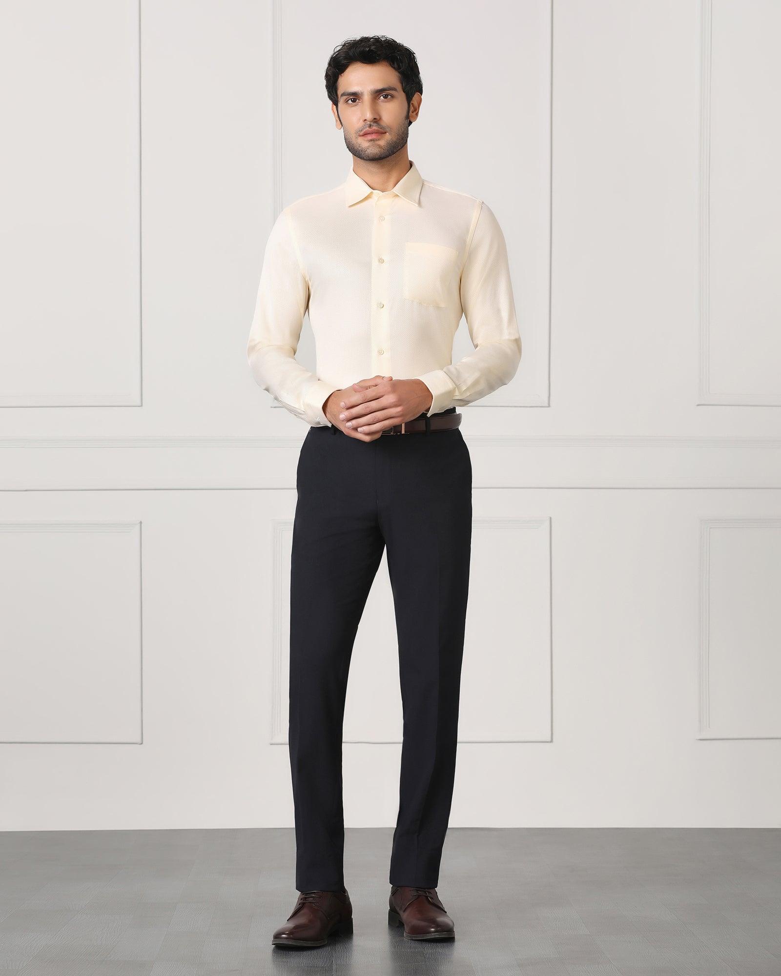 Blackberry Mens Formal Shirt F/S Bp-Samuel Off White - Goyalsons ShopMax
