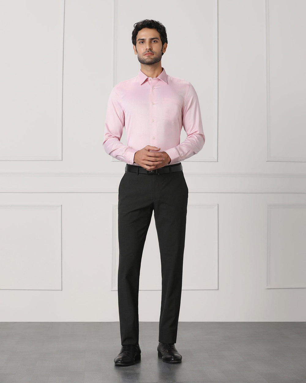 Blackberry Mens Formal Shirt F/S Bp-Samuel Pink - Goyalsons ShopMax