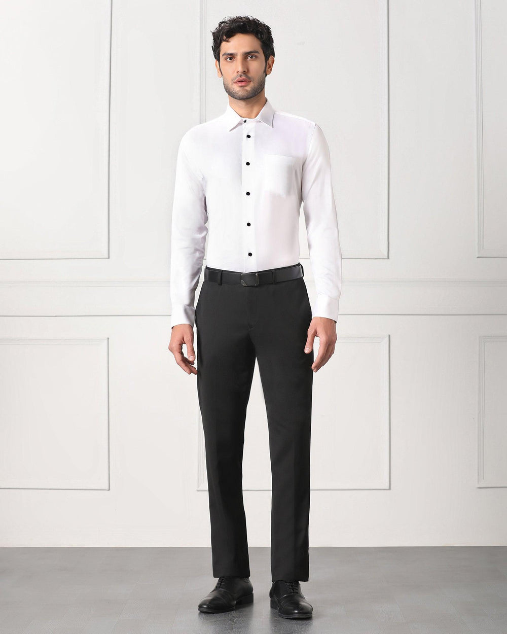 Blackberry Mens Formal Trouser Bp-Tisot Black - Goyalsons ShopMax