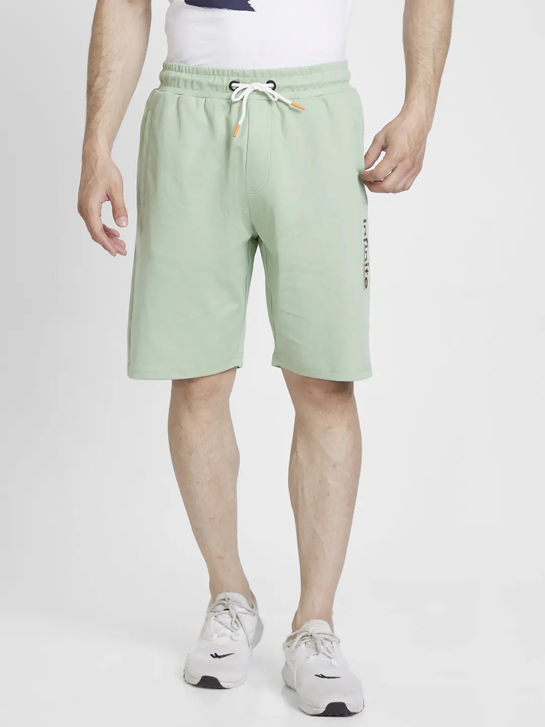 Spykar Mens Bermuda Hosiery Mksh1Bc019 Pista Green