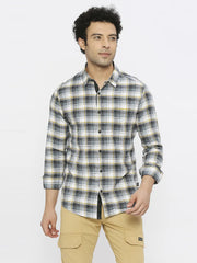 Spykar Mens Casual Shirt F/S Mshcs1Bc167 Grey