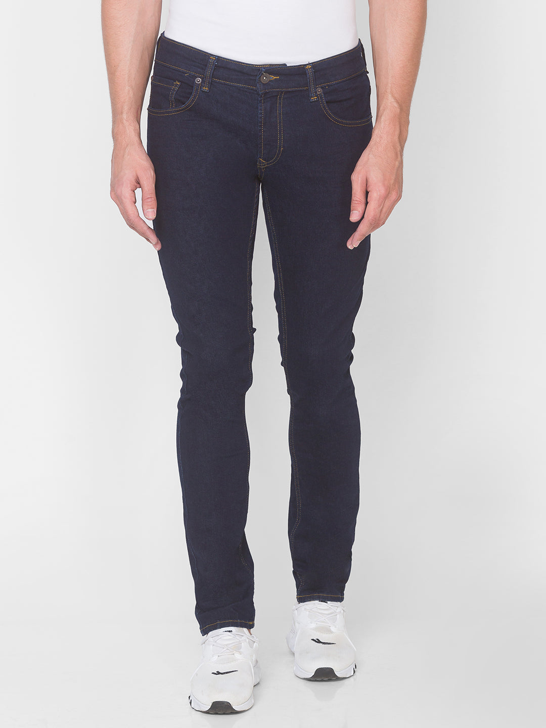 Spykar Mens Jeans Skn-01Bj-26 Blue Raw
