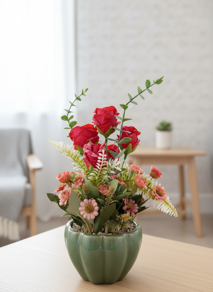 JMD HOUSEHOLD ARTIFICIAL FLOWER PLANTER 026