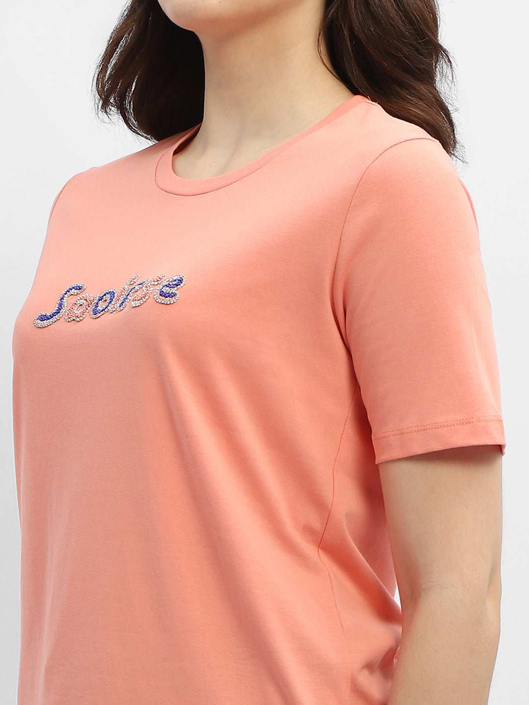 Madame Ladies Western Top H/S M4S11260 1204 Salmon