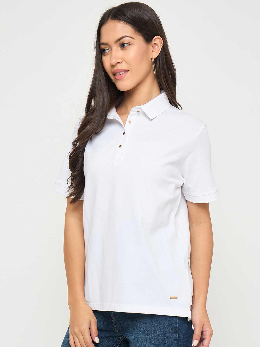 Madame Ladies Western Top H/S M5S11406 040 White