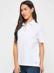 Madame Ladies Western Top H/S M5S11406 040 White