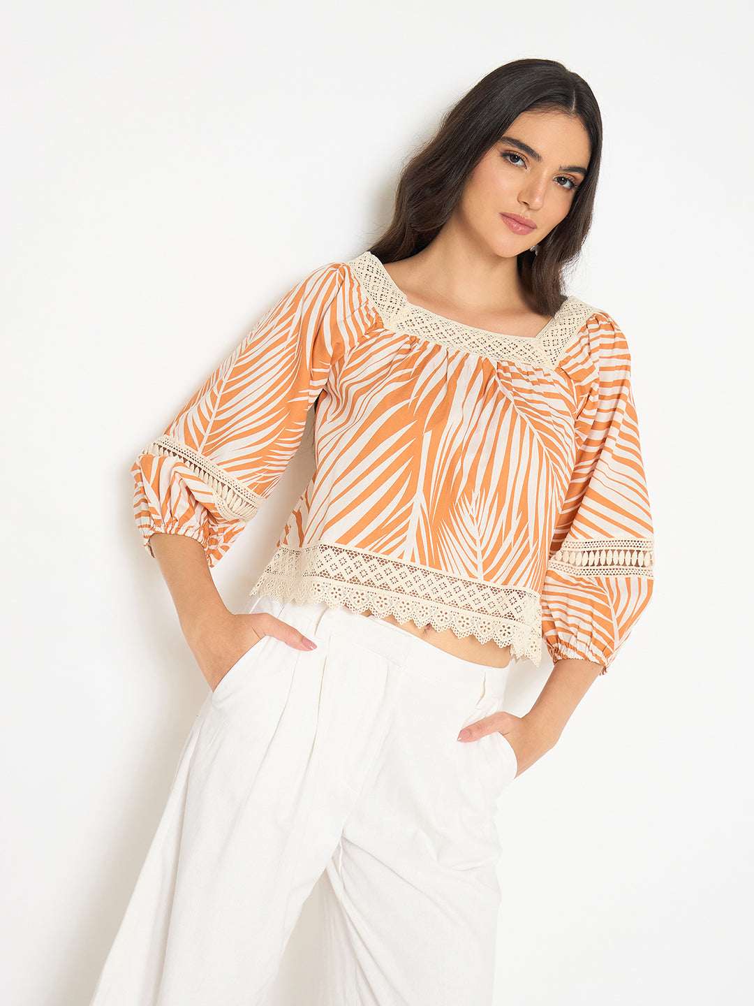 Madame Ladies Western Top F/S M5S18621 841 Warm Amber