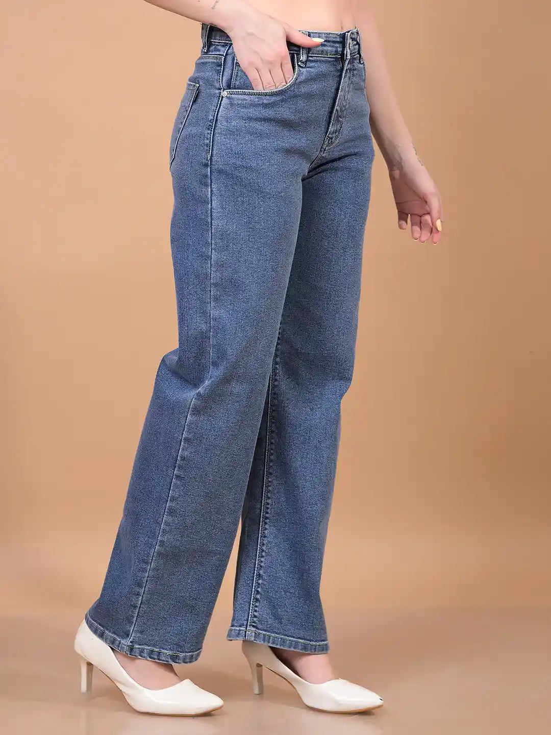 Crimsoune Club Ladies Western Jeans Dark Blue