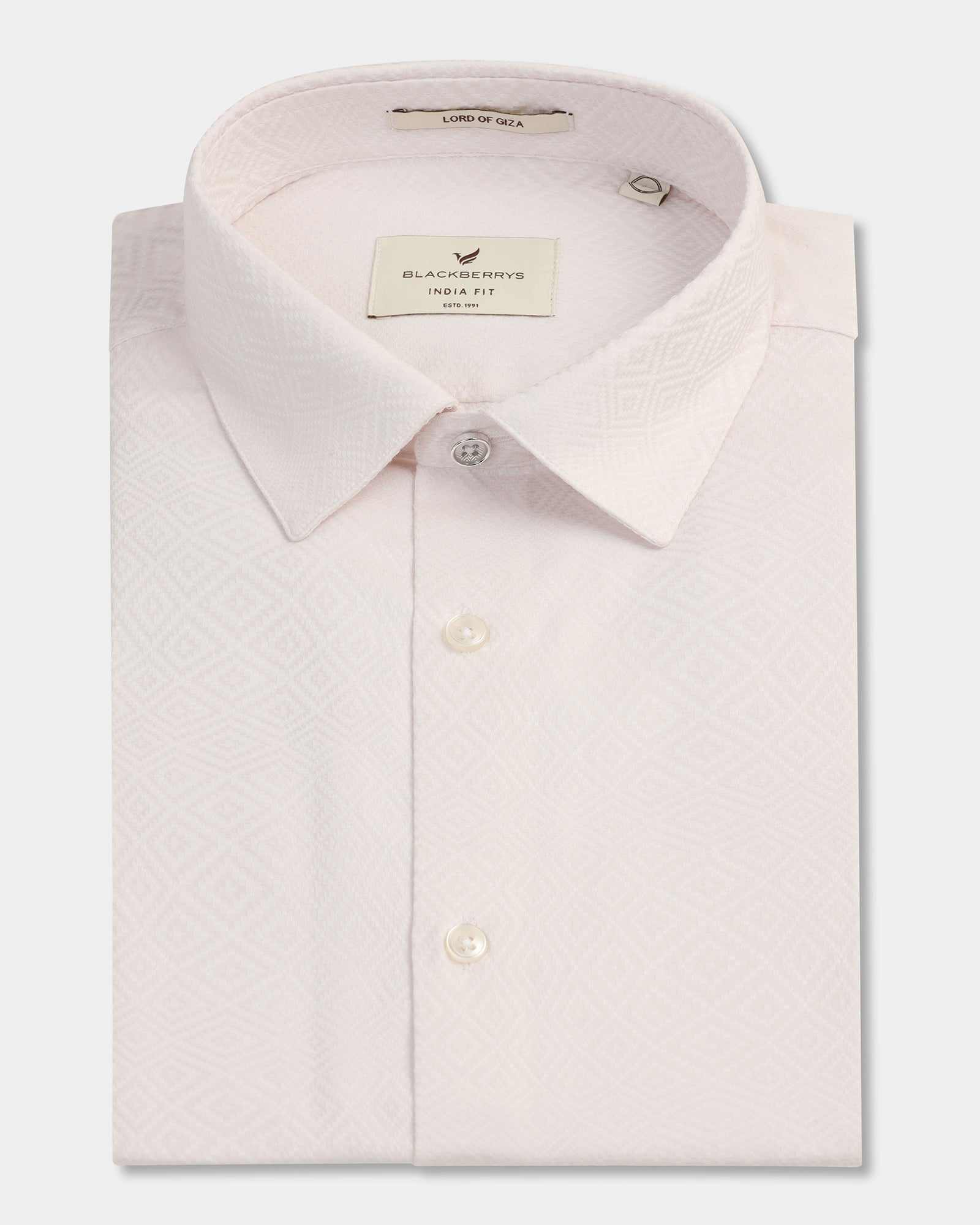 Blackberry Mens Formal Shirt F/S Bp-Lg-Jq-Render Peach