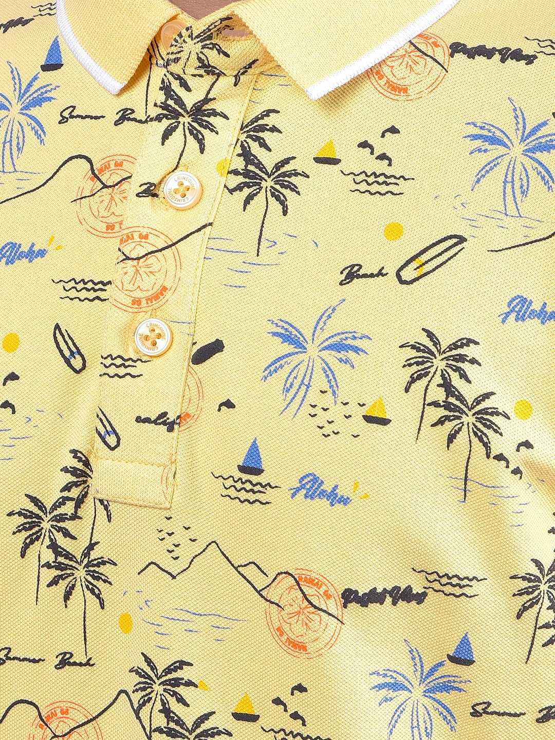 Crimsoune Club Boys T-Shirt Yellow
