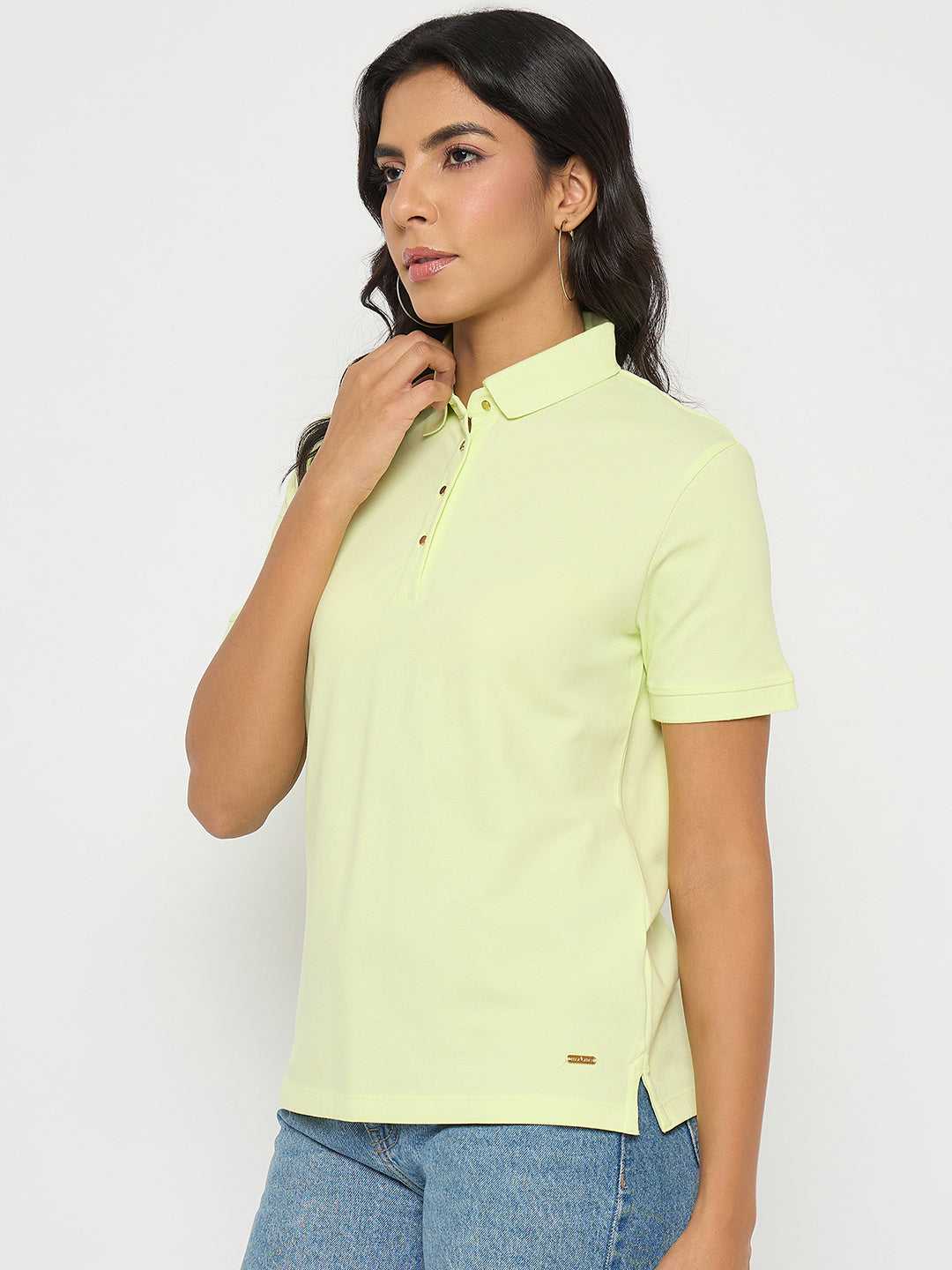 Madame Ladies Western Top H/S M5S11406 305 Lime