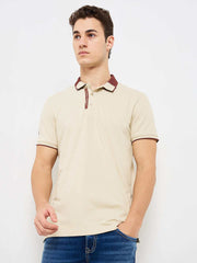 Spykar Mens T-Shirt H/S Mktfp1Be023 Light Fawn