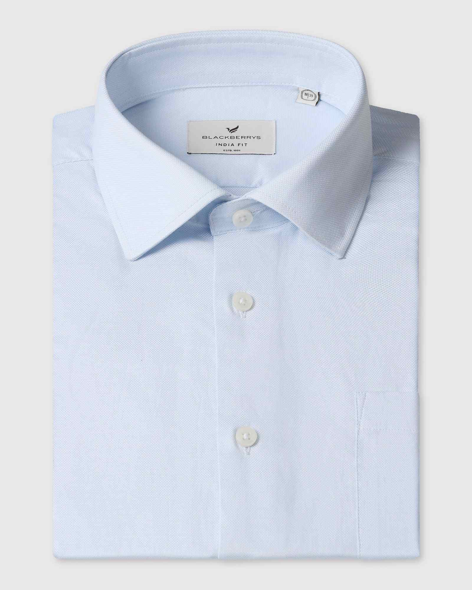 Blackberry Mens Formal Shirt F/S Bp-Bs-So-Rally Light Blue