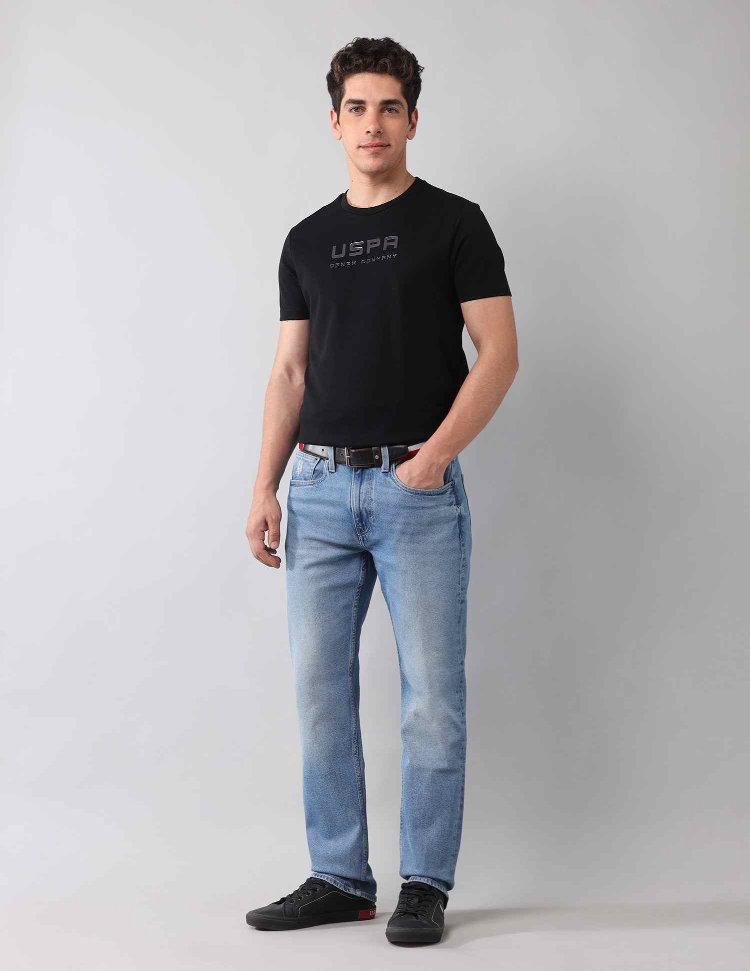 U.S.Polo Mens Jeans Udjen1718 Blue
