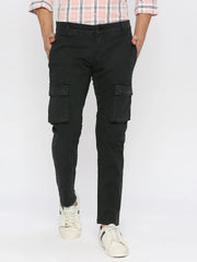 Spykar Mens Casual Trouser Mvtcg1Bc023 Black