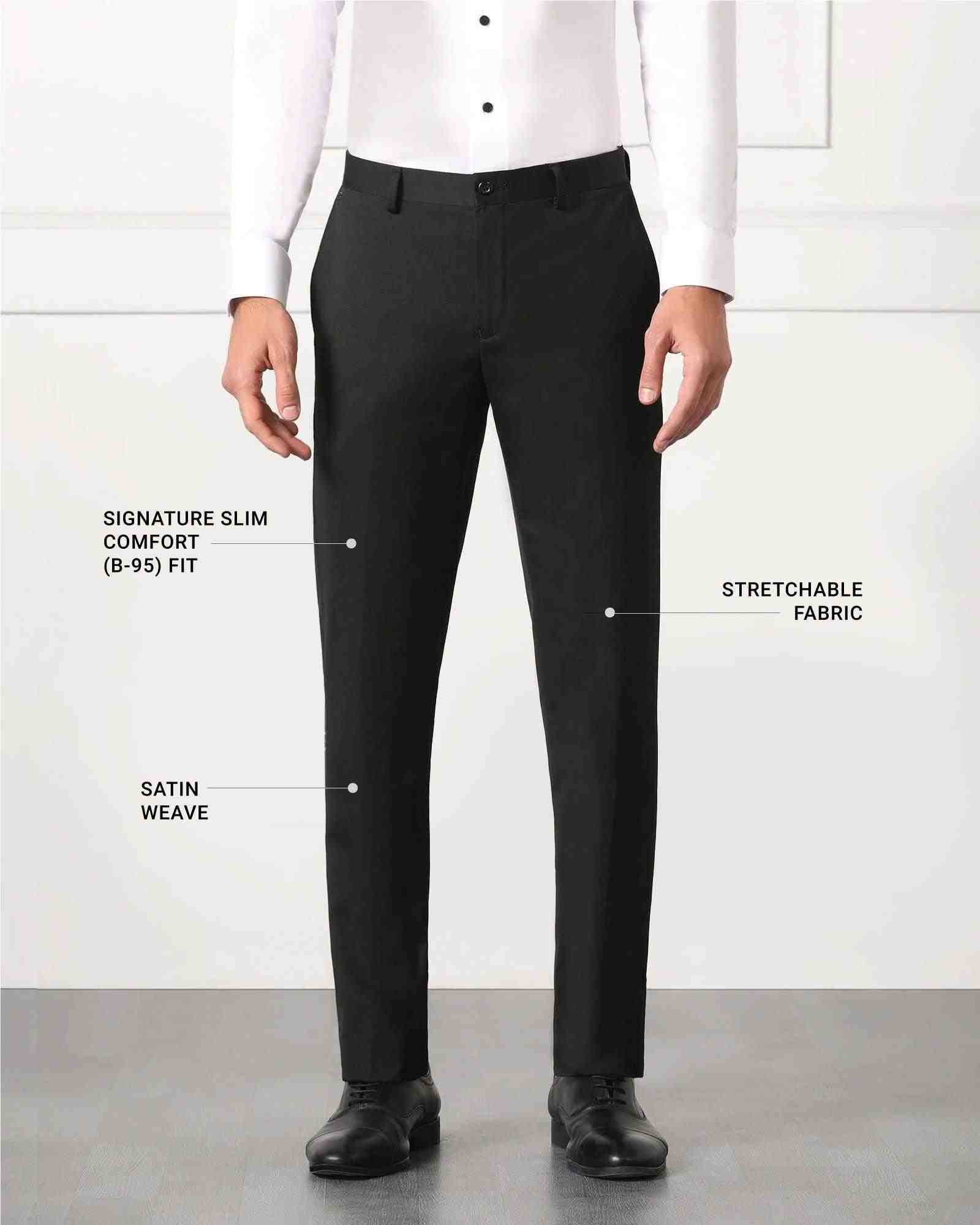 Blackberry Mens Formal Trouser Bp-Tisot Black