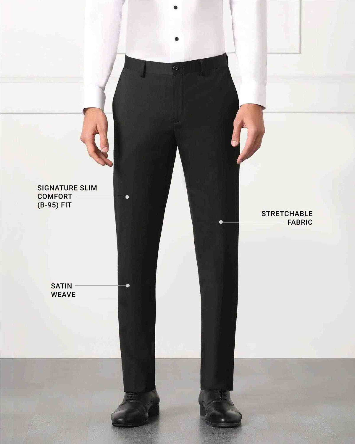Blackberry Mens Formal Trouser Bp-Tisot Black
