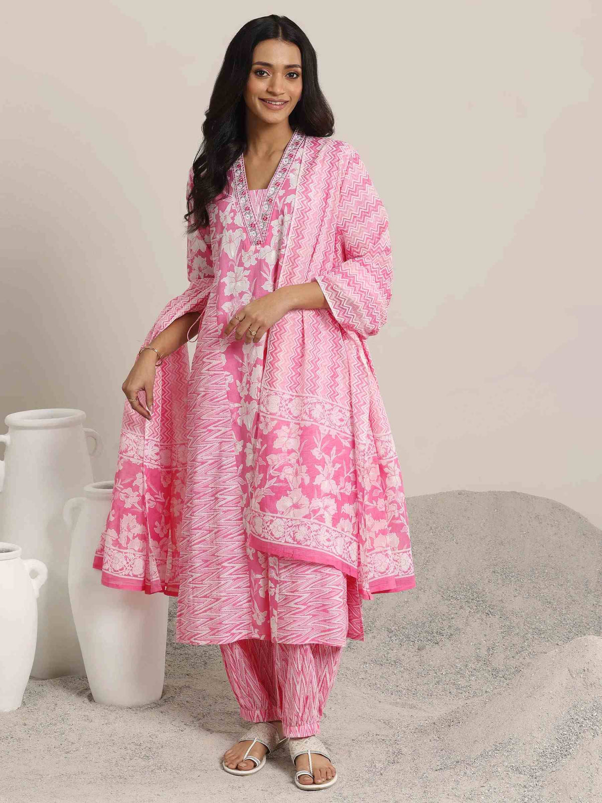 Libas Ladies Western Kurti 3Pcs Set