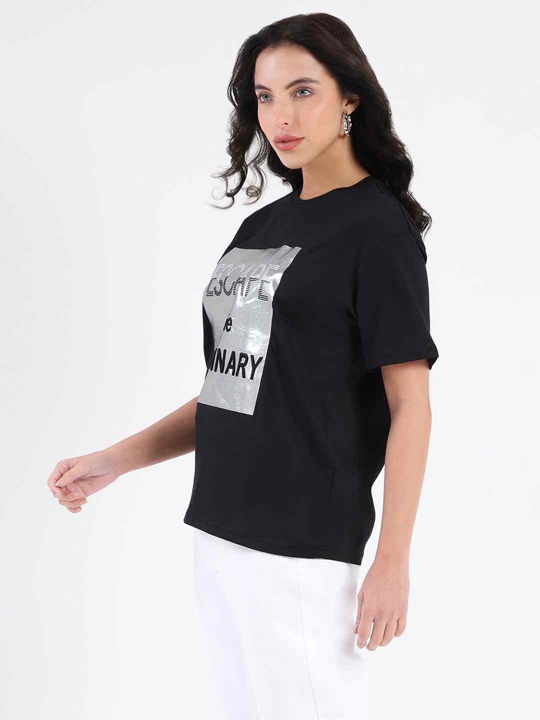 Madame Ladies Western Top H/S M5S11263 002 Black