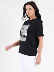 Madame Ladies Western Top H/S M5S11263 002 Black