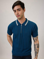 Spykar Mens T-Shirt H/S Mfklw1Be012 Indigo Blue