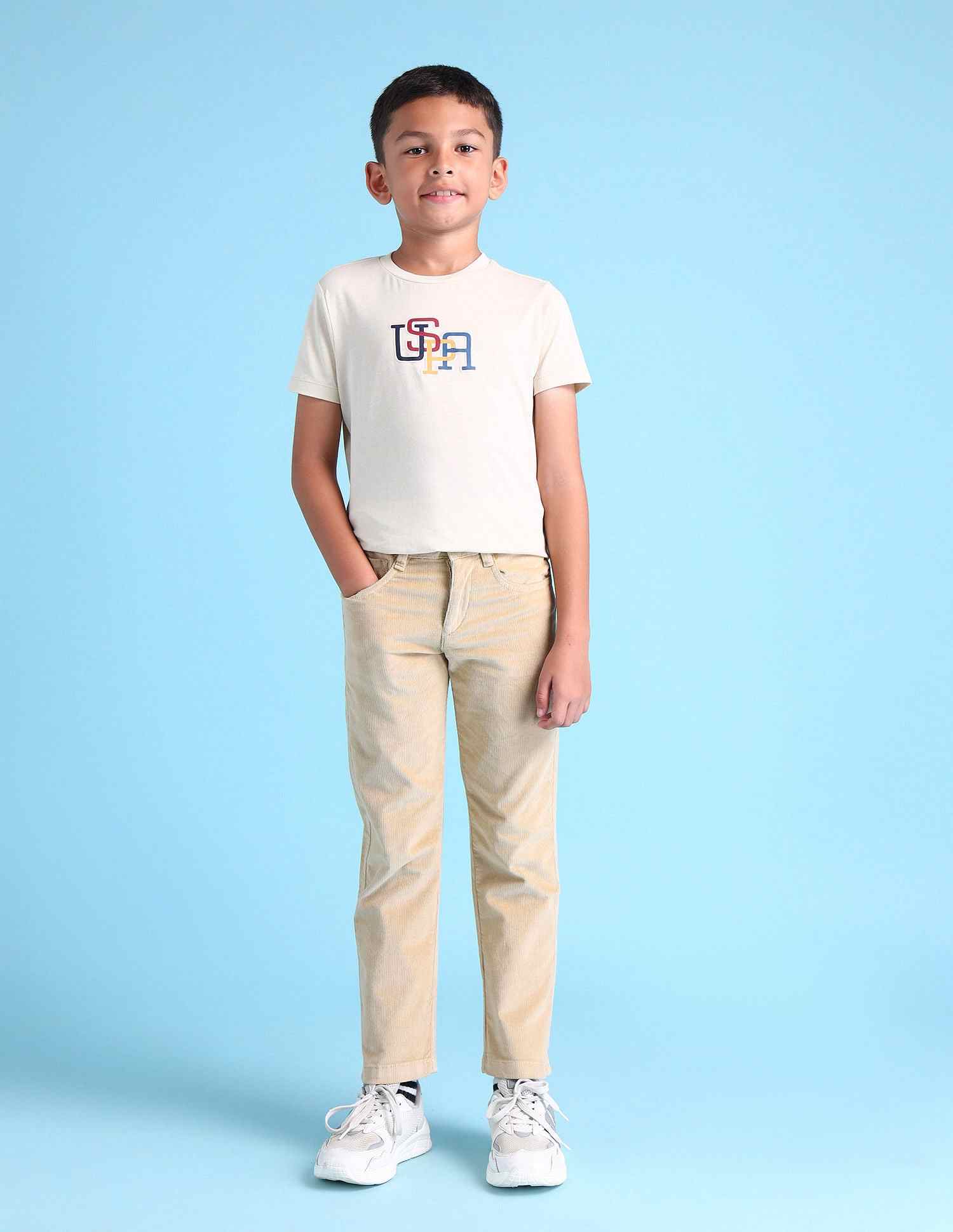 U.S.Polo Kids Boys Cargo Uktro0174 Beige