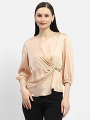 Madame Ladies Western Top H/S M4S18626 001 Beige