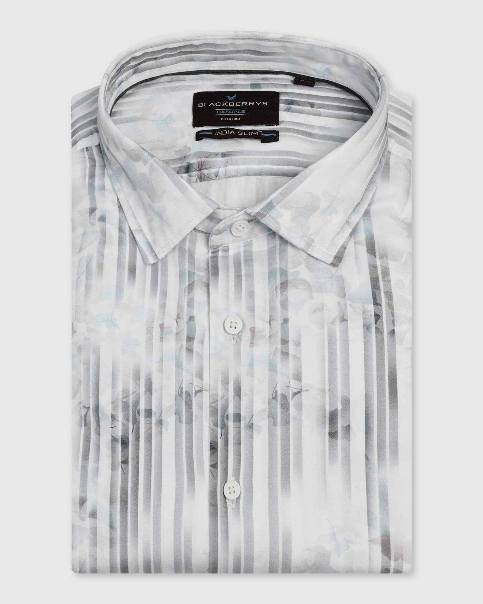Blackberry Mens Formal Shirt F/S Bp-Bs-Do-Revolve Grey