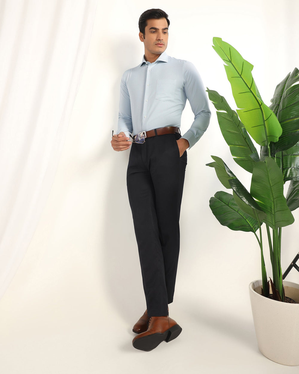 Blackberry Mens Formal Shirt F/S Bp-Ni-Do-Wise + Blue - Goyalsons ShopMax