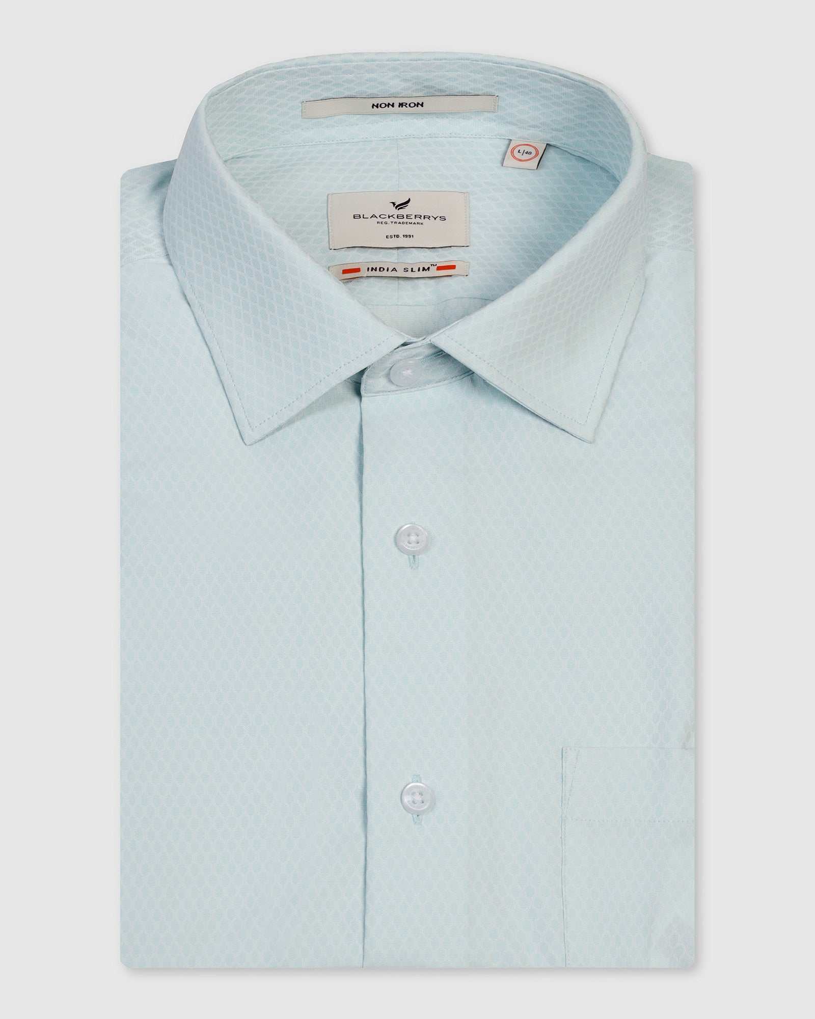 Blackberry Mens Formal Shirt F/S Bp-Bs-Do-Revolve Grey