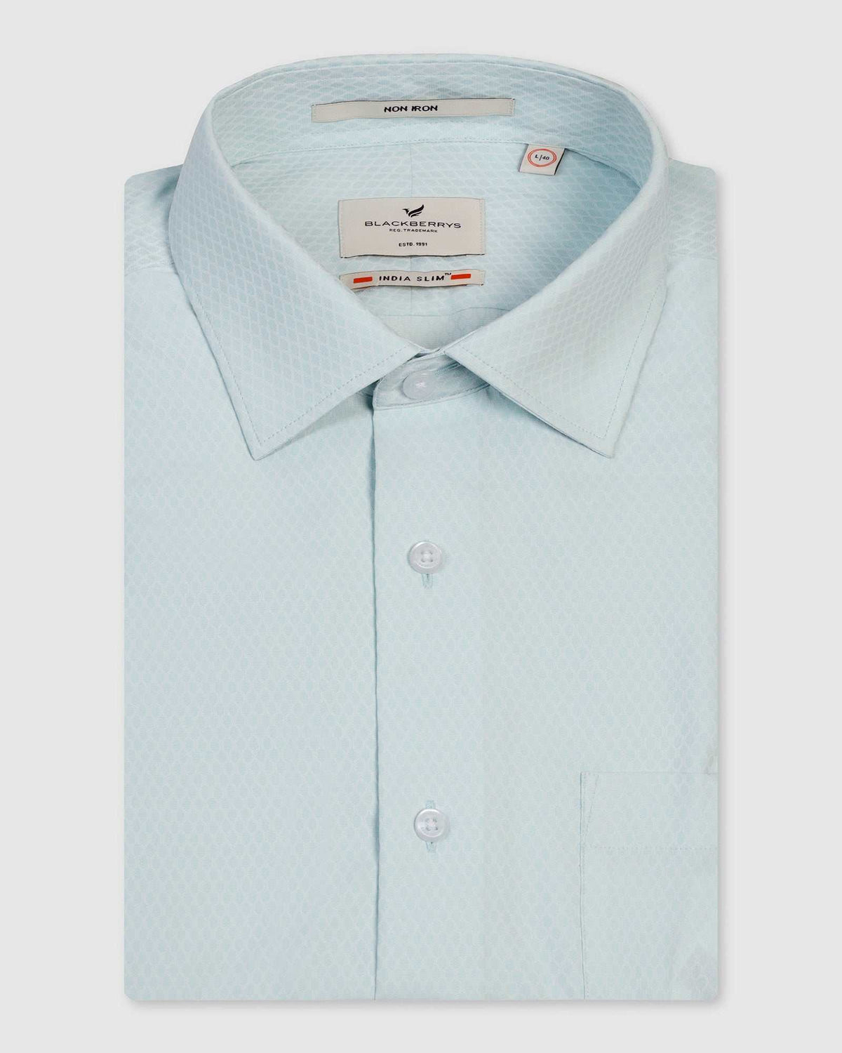 Blackberry Mens Formal Shirt F/S Bp-Bs-Do-Revolve Grey