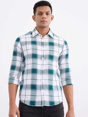 SPYKAR MENS CASUAL SHIRT F/S MSHCS2BE008 TEAL GREEN