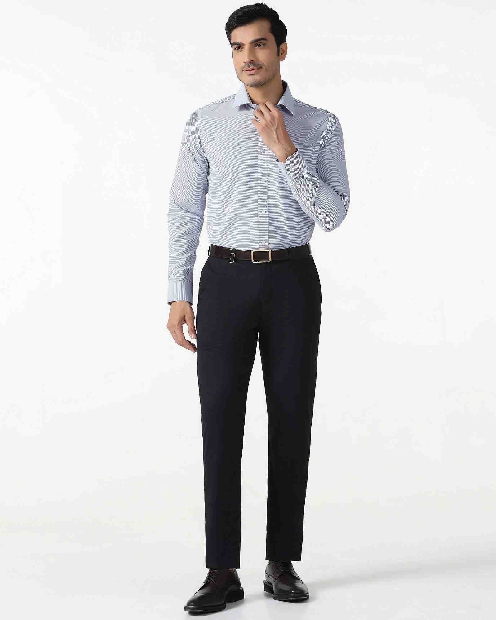 Blackberry Mens Formal Shirt F/S Bp-Bs-Do-Revolve Grey