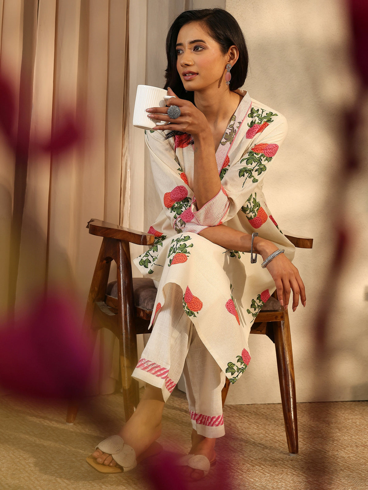 LIBAS LADIES WESTERN KURTI 1PCS 43083 OFF WHITE