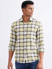 SPYKAR MENS CASUAL SHIRT F/S MSHCS2BE017 LINT GREEN