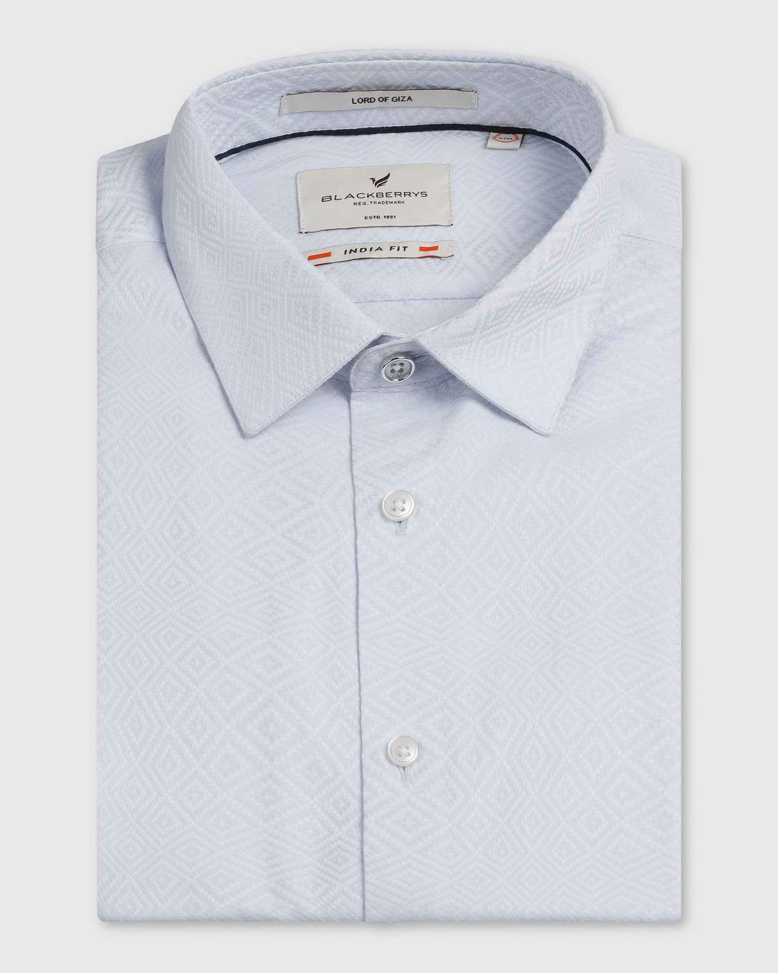 Blackberry Mens Formal Shirt F/S Bp-Lg-Jq-Render Light Blue
