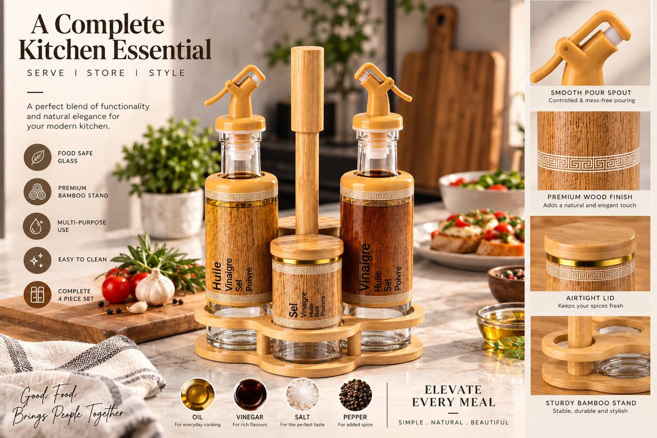 Lyte Club BambooLuxe Condiment- Set of 4