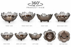 Lyte Club PetalGlow Glass Serving Bowls- Set of 4