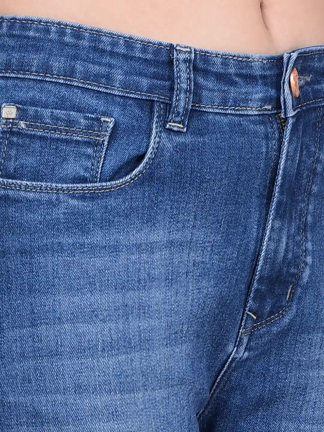 Crimsoune Club Ladies Western Jeans Blue
