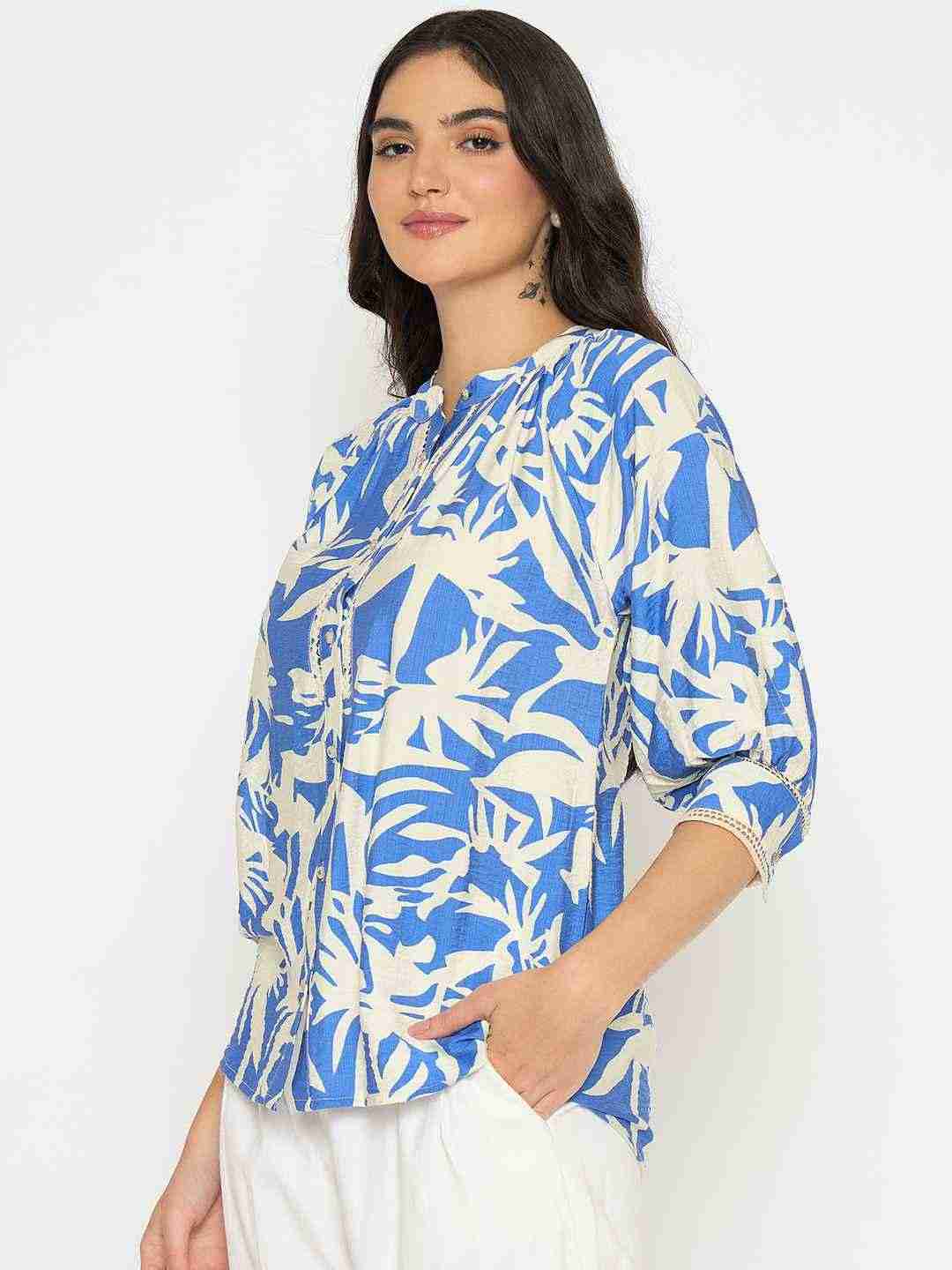 Madame Ladies Western Top F/S M5S18831 050 Royal Blue