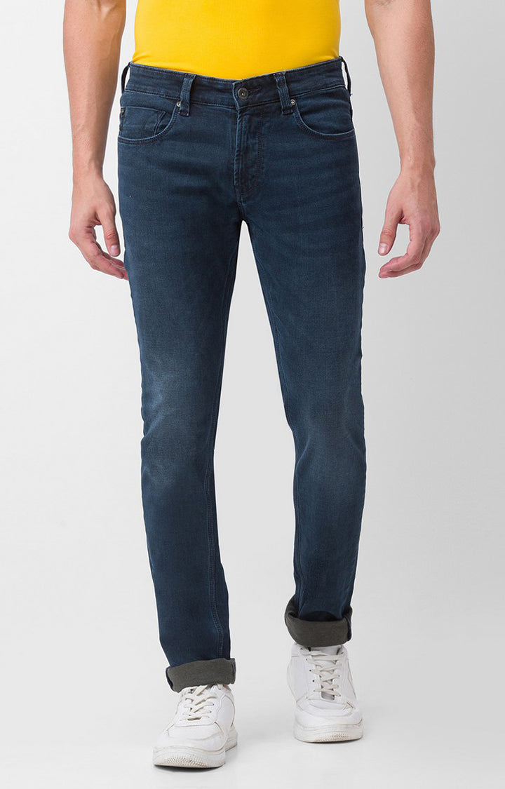 Spykar Mens Jeans Skn-02Bb-27 Dk.Blue