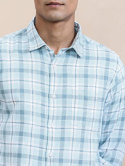 Crocodile Mens Casual Shirt F/S Crcs125-512Mt Turq