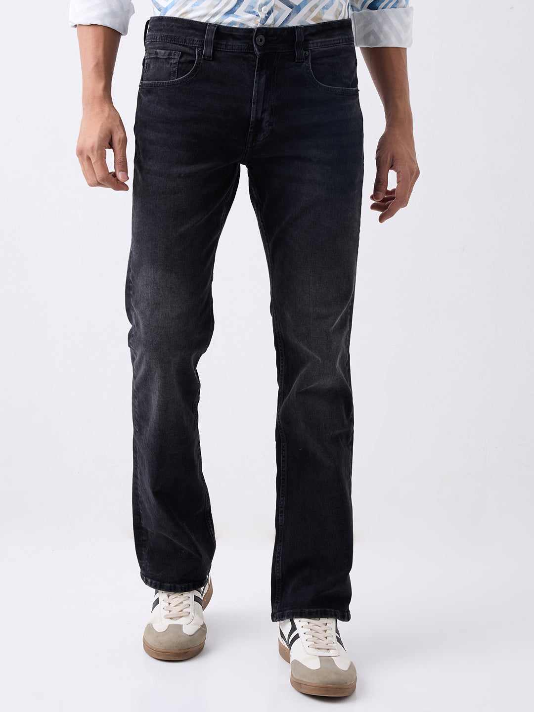 Spykar Mens Jeans Mdbct1Be008 Carbon Black