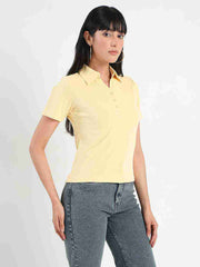 Madame Ladies Western Top H/S M5S11005 044 Yellow