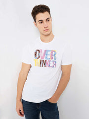 Spykar Mens T-Shirt H/S Mktcp1Be123 White