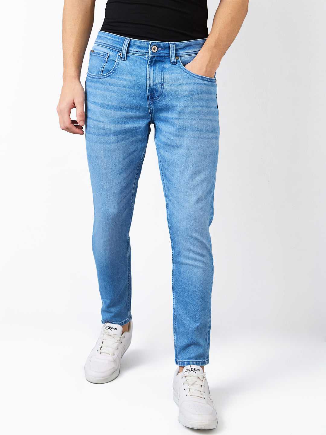 Spykar Mens Jeans Mdkn1Be038 Light Blue
