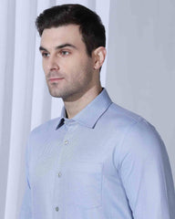 Blackberry Mens Formal Shirt F/S Bp-Bs-Do-Revolve Blue