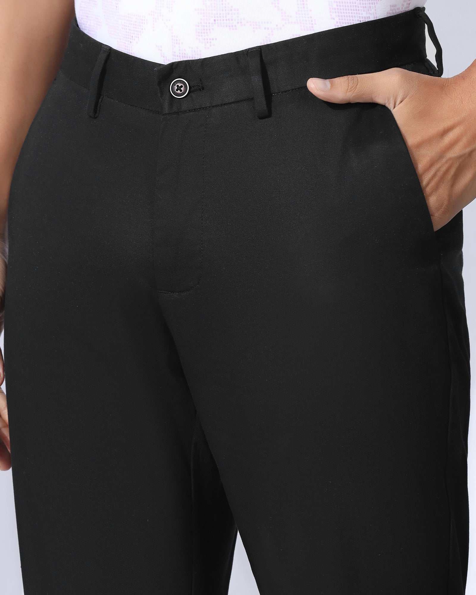 Blackberry Mens Casual Trouser Ek-So-Martin B-90 Black