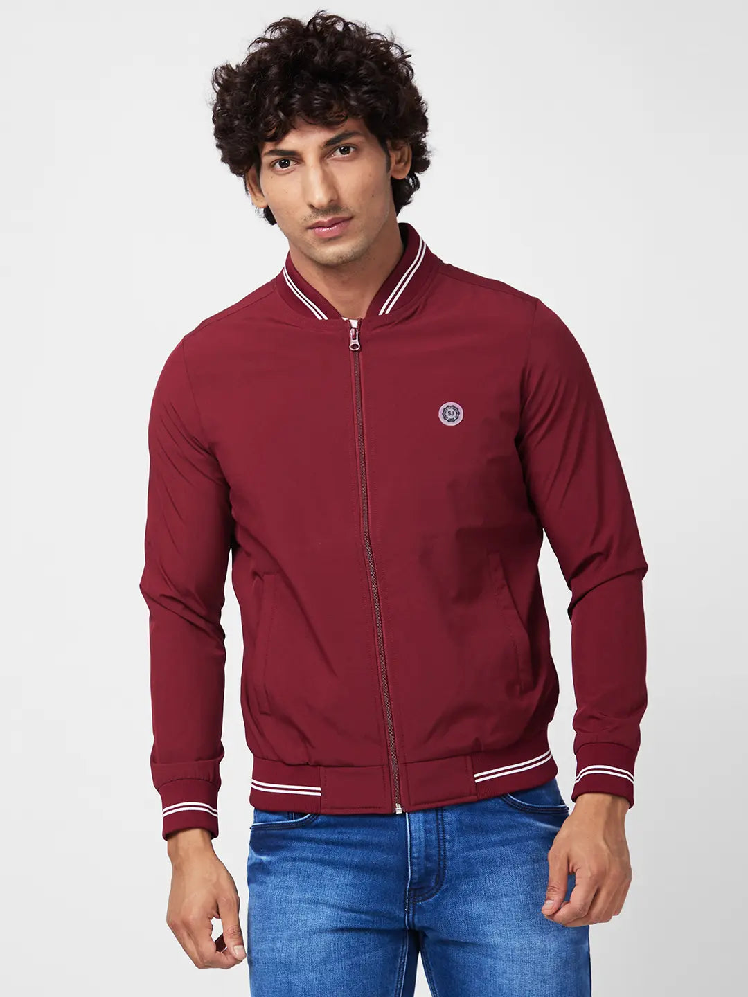 Spykar Mens Jacket F/S Mjkjlw2Bc053 Wine Red