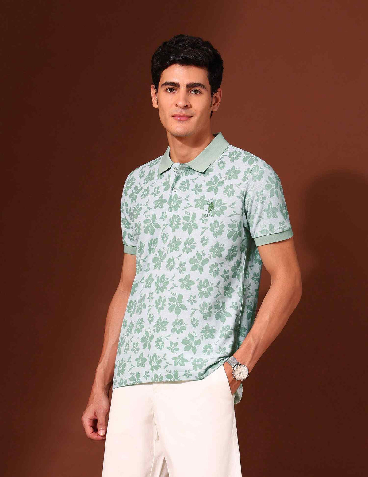 U.S.Polo Mens T-Shirt H/S Ustsh2327 Aqua